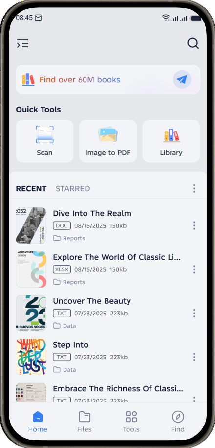 PDF Reader 界面